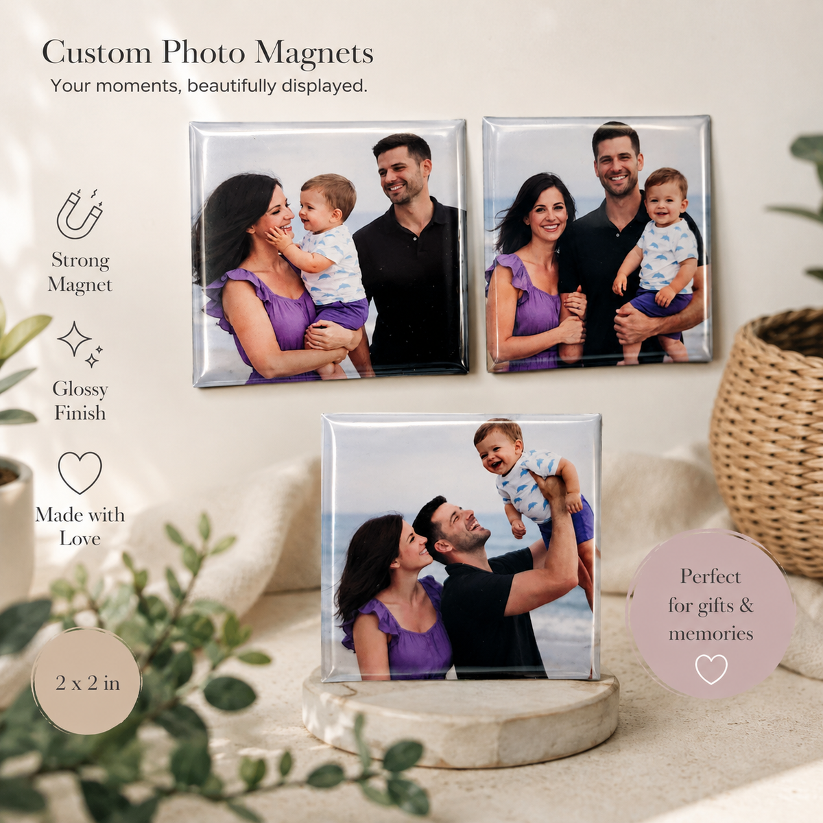 Photo Magnets 2x2 inch (square)